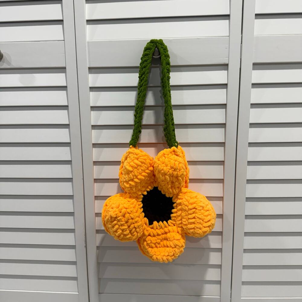 Sunflower Crotchet Bag